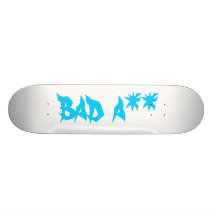 white, bad a** skate board deck
