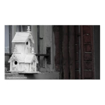 White Birdhouse business cards