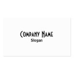 White & Black Business Card