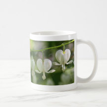 White Bleeding Hearts Flowers Coffee Mug