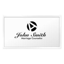 White Border Marriage Counseling Business Card