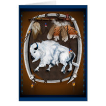 White Buffalo Shield-blue Card