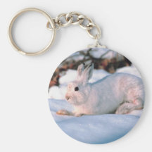 White Bunny Key Chains