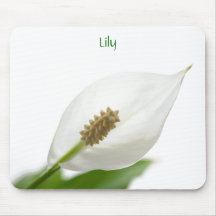White Calla Lily Mousepad