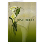 White Calla Wedding Suite Invitation Cards