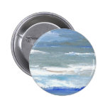 White Caps CricketDiane Ocean Art Pinback Buttons