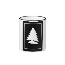 White Christmas Tree Mug