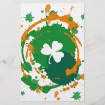 White Clover With Ink Background Full Color Flyer
