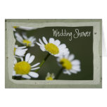 White Daisy Wedding Shower Invitation Cards