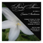 White Flower Floral Shower Invite invitations