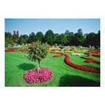 White Formal gardens, The Palmery, Vienna flowers Personalized Announcement