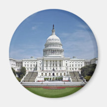 White House US Capitol Building Washington DC Fridge Magnet