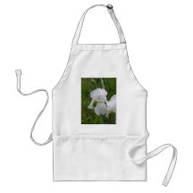 White Iris Aprons