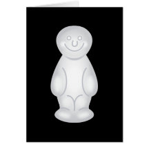 White Jelly Baby Cards