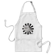 White Kitten Apron