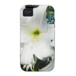 White Lilies iPhone 4 Tough Case