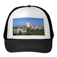 White limestone rocks, Zawierci, Poland rock forma Trucker Hats