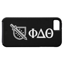 White Logo and Letters iPhone 5 Cases