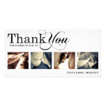 WHITE MODERN THANKS | WEDDING THANK YOU CARD PHOTO CARDS