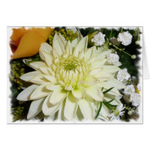 white mum card