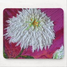 White Mum Mousepad