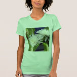 White Mums Green T-shirt