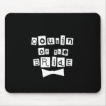White on Black Cousin of Bride Mouse Pad