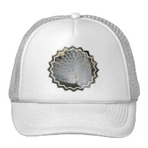 White Peacock Baseball Hat