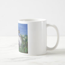 White Persian eyes butterfly Coffee Mugs