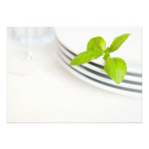 White Plates on the Table Invitations