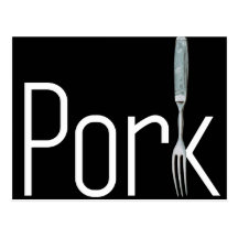 White Pork n' Fork Postcards