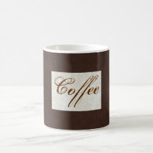 White Rose on Brown Background Coffee Mug