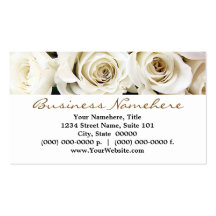 White Roses Business Cards
