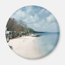 White Sand Beach Thailand Fridge Magnets