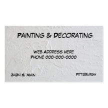 White Stucco Business Card