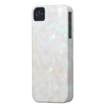 White Subtle Bokeh Sparkle Glitter iPhone 4s Case iPhone 4 Case-Mate Case