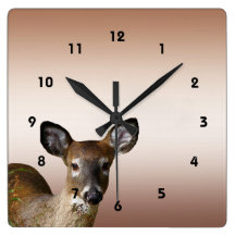 White Tailed Deer Wallclocks