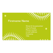 White Tie Dye on Green background Business Card