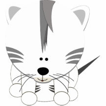 White Tiger Cub Acrylic Cut Out Key Chain
