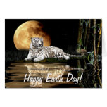 WHITE TIGER Earth Day Endangered Species Card