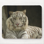 White Tiger Mouse Pad