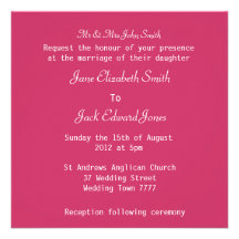 White Tulip Wedding Custom Invitations