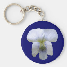White Violet ~ keychain