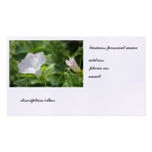 White WIldflower Business Card