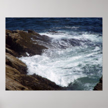 White with Foam Poster