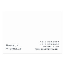 White XXIIIW Business Cards