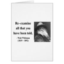 Whitman Quote 1b Greeting Cards