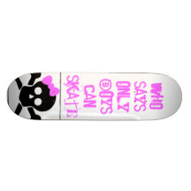 Who say only boys can skate?! skate decks