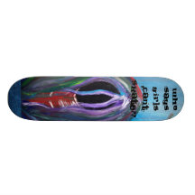 who says girls cant skate?? skate board deck
