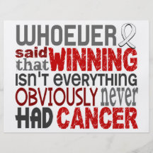 Whoever Said Bone Cancer Personalised Flyer